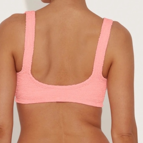 New Hunza g bonnie bikini top in peach one size - Picture 4 of 4